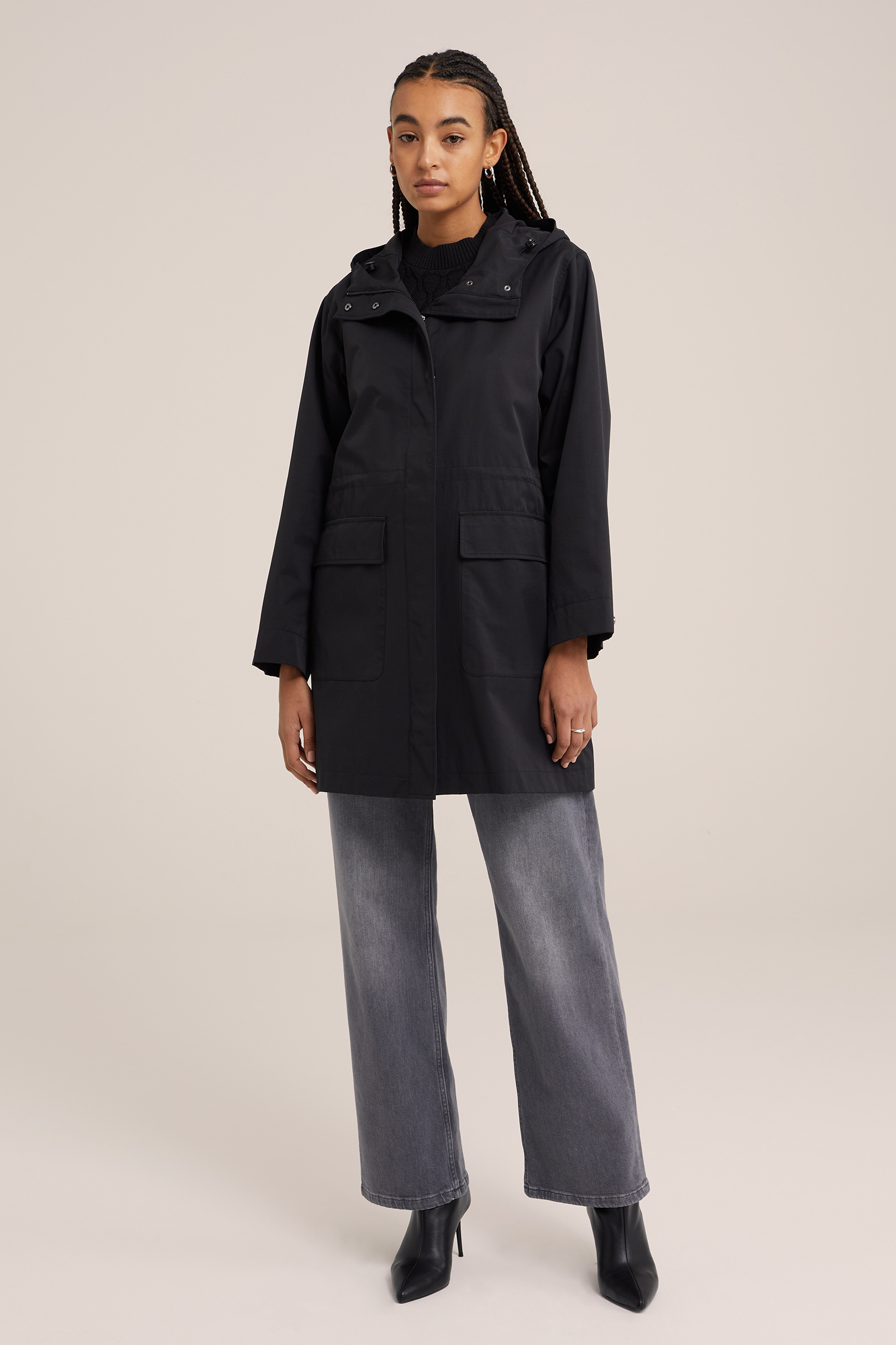 lichtgewicht parka WE Fashion Zwart