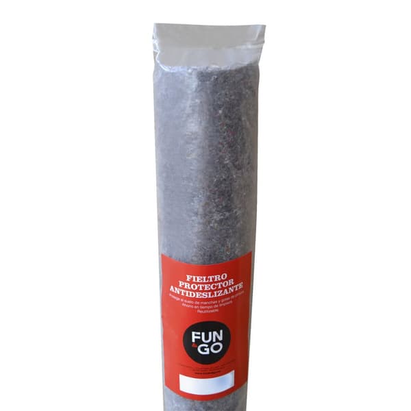 Beskyttelsesteppe Fun&Go Filt 200 g/m² Grå (1 x 10 m)