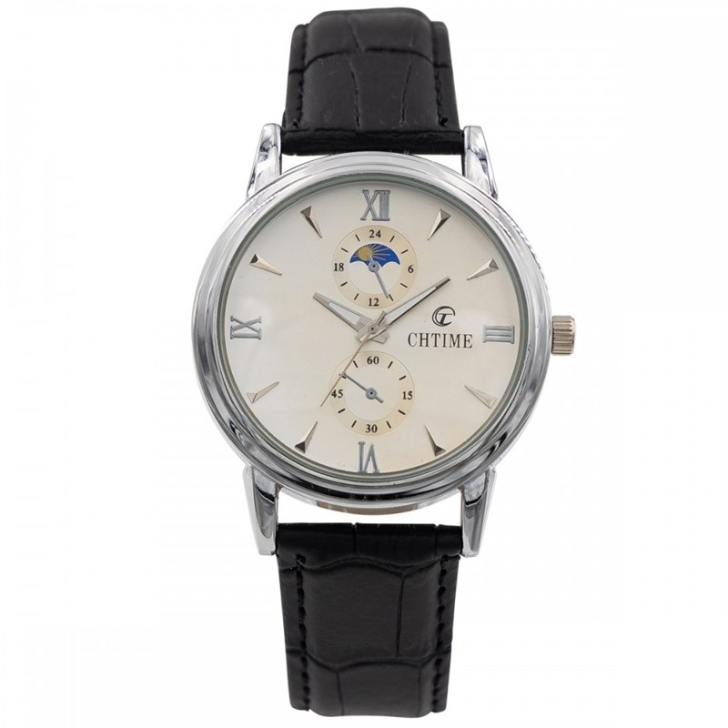 Montre Homme CHTIME bracelet Cuir Noir