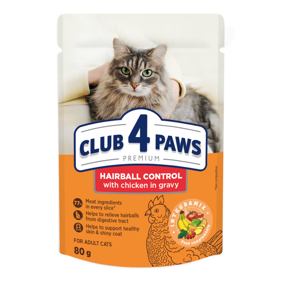 Ração úmida premium CLUB 4 PAWS para gatos adultos 