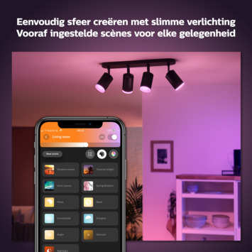 Philips Hue opbouwspot Fugato zwart