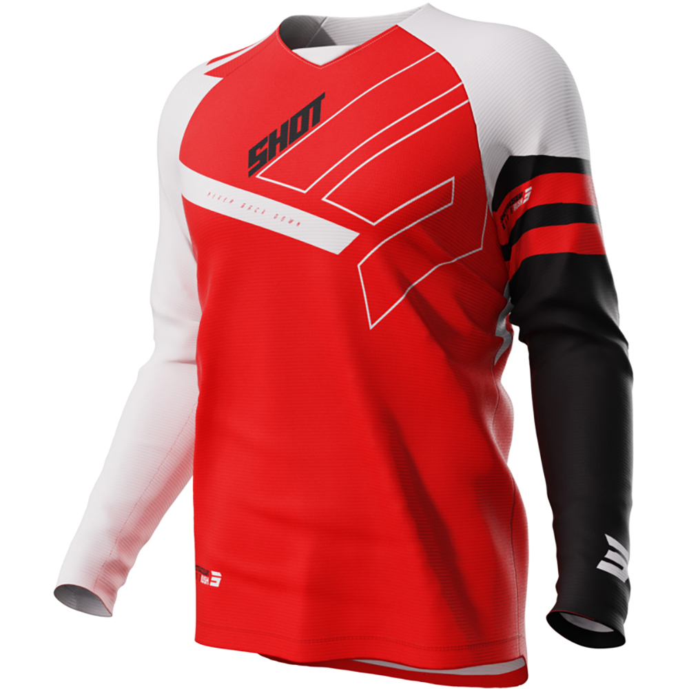 Shot - Maillot enfant Draw Kid Rush Rouge / Blanc / Noir