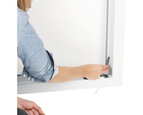 EASYmaxx Magic Click Window Fly Screen, magnetische insectenwering voor ramen, geen boren nodig, zwart, 150x130 cm