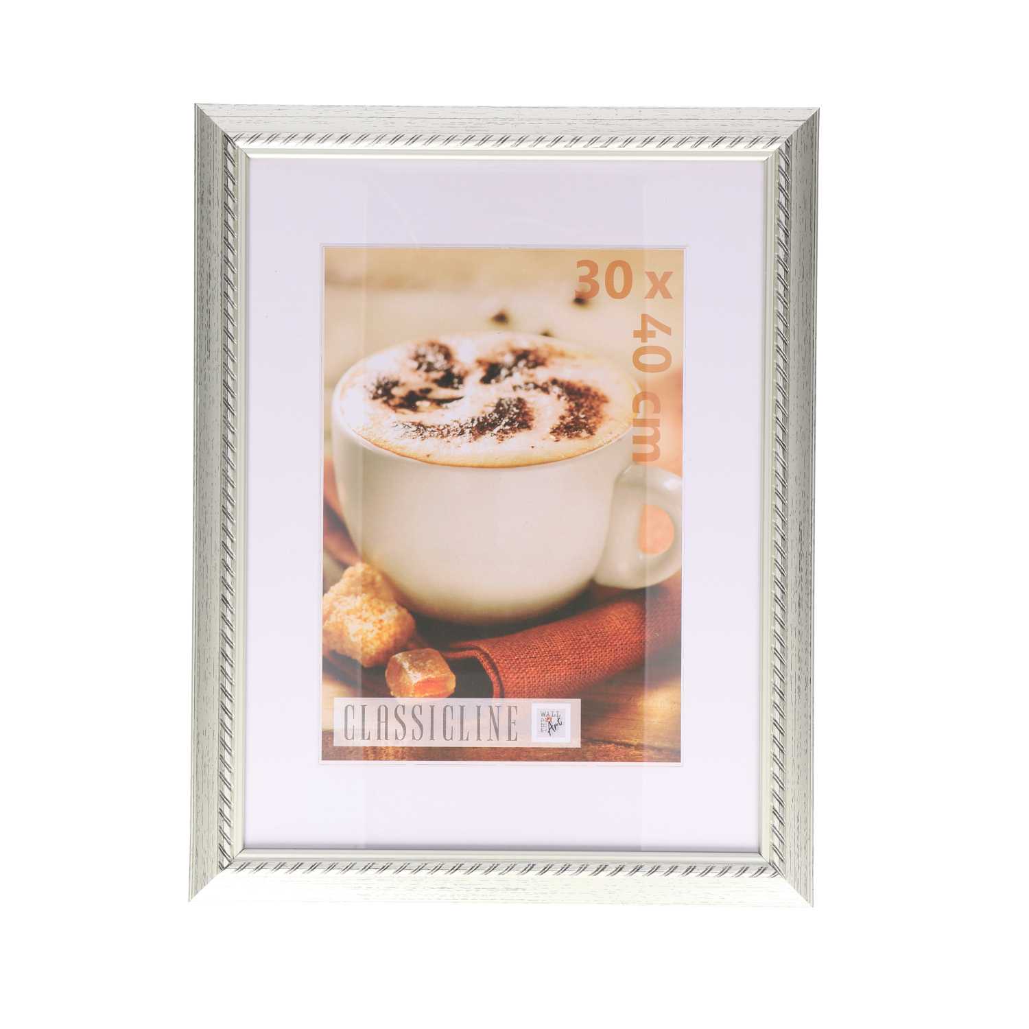Bilderrahmen Classicline aus Kunststoff mit Ornament 30 x 40 cm 4fach