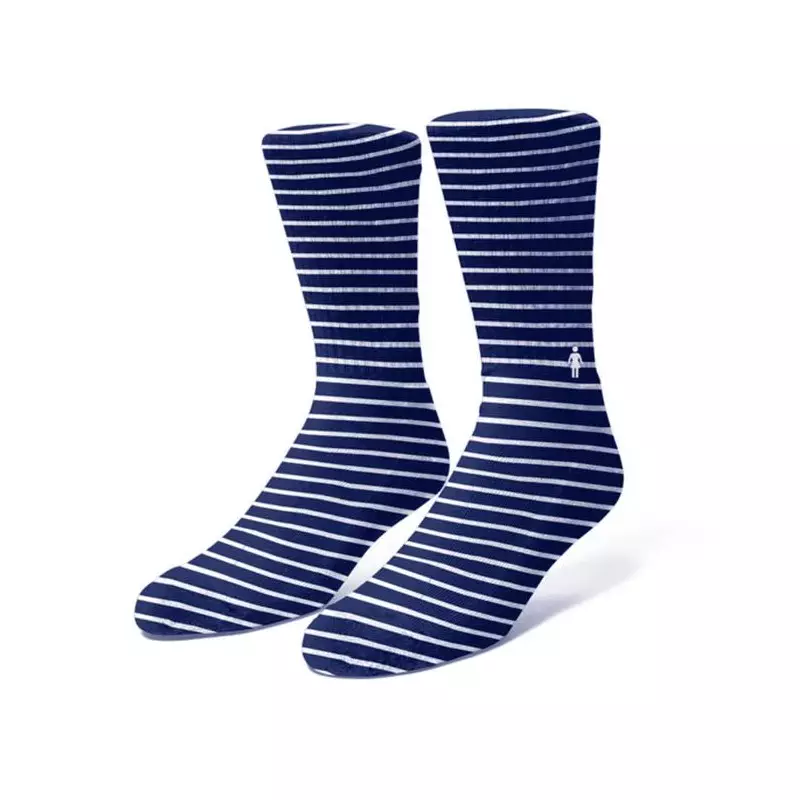 Chaussette GIRL SKATEBOARDS socks striped navy