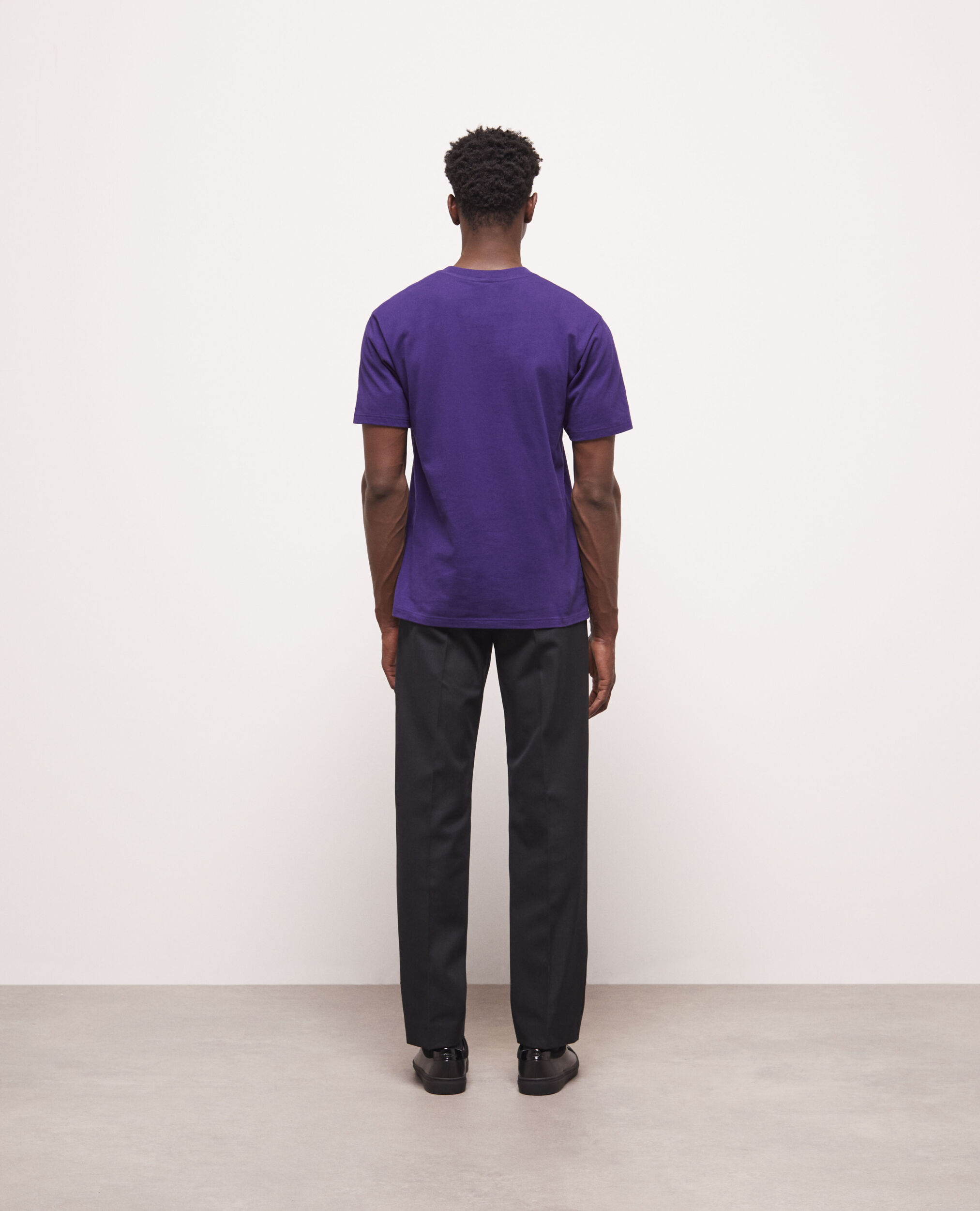 T-shirt à logo violet