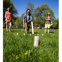 Jeu d'échecs suédois Kubb, en pin