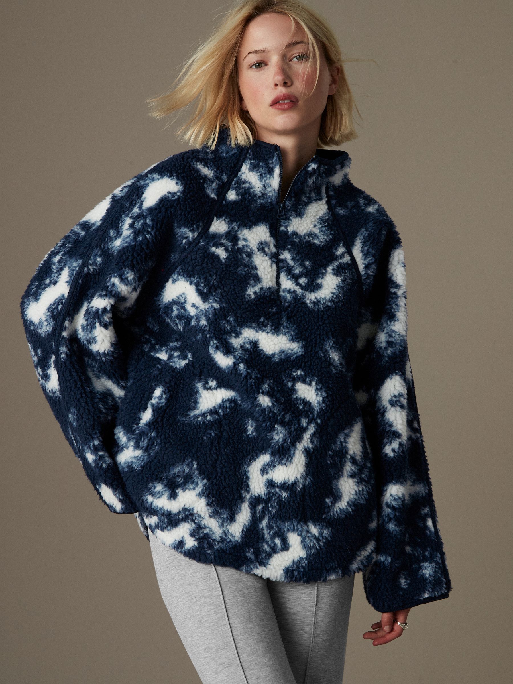 Blauw - Active Teddy Borg Fleece Jacket