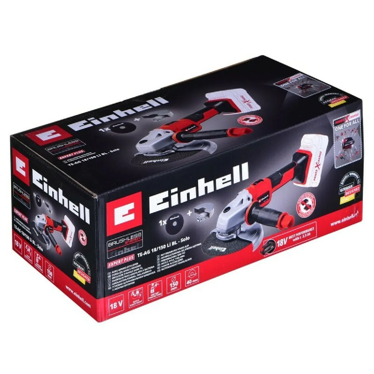 Einhell TE-AG 18/150 Li BL - 18V