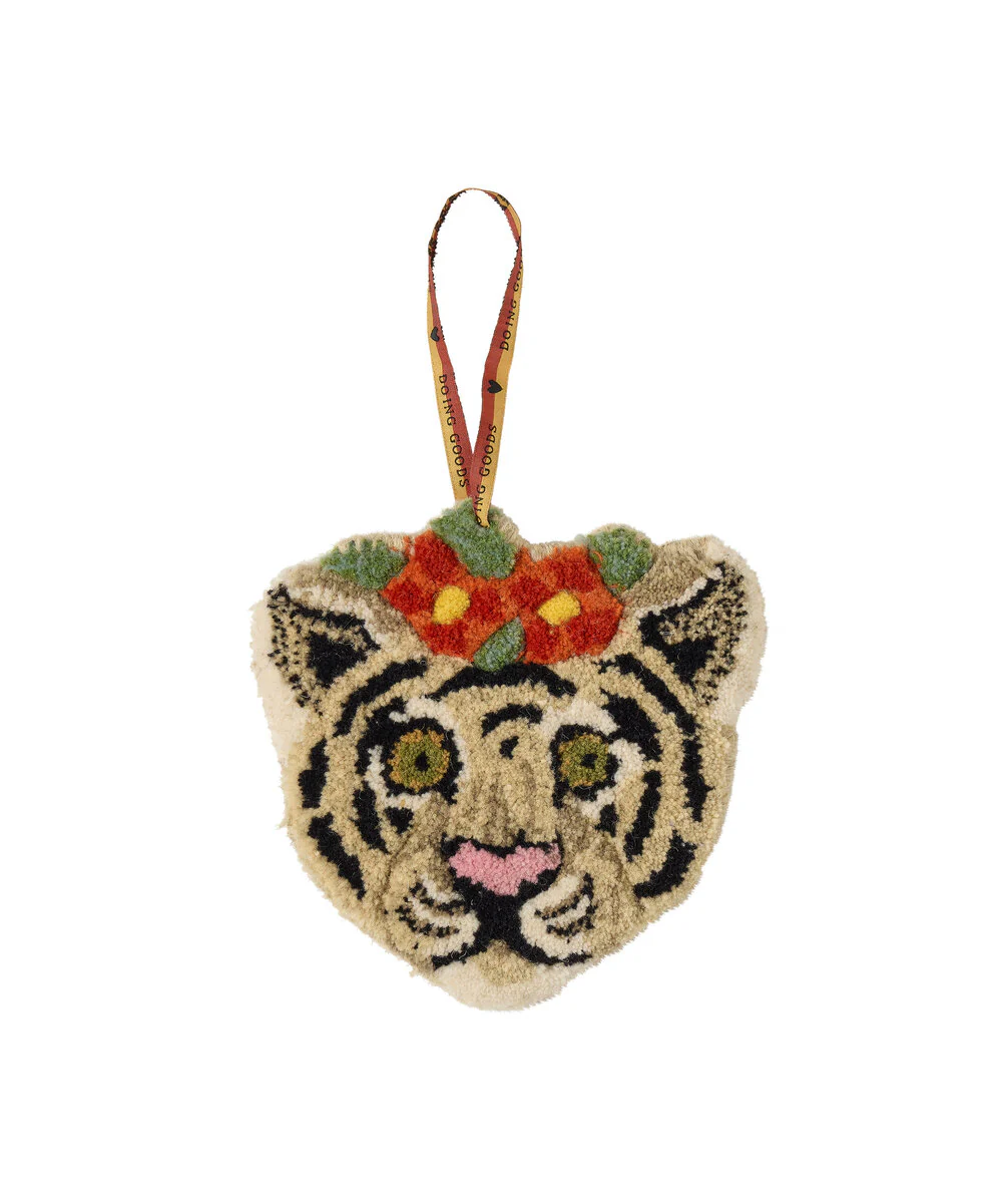 Doing Goods  Floral White Tiger ophæng - Sand