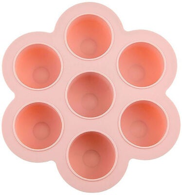 Tiny Tot Freezing Cubes Silicone Container, Pink
