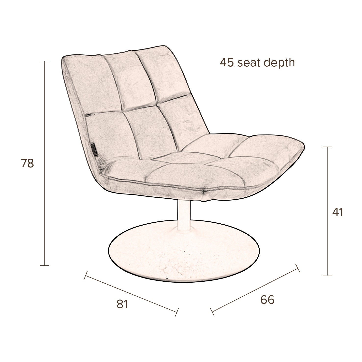 Dutchbone Bar Fauteuil