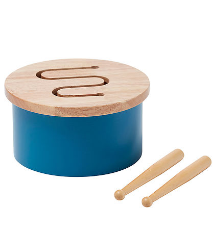 Kids Concept Tr?leget?j - Tromme Mini - 16,5 x 9 cm - Blå