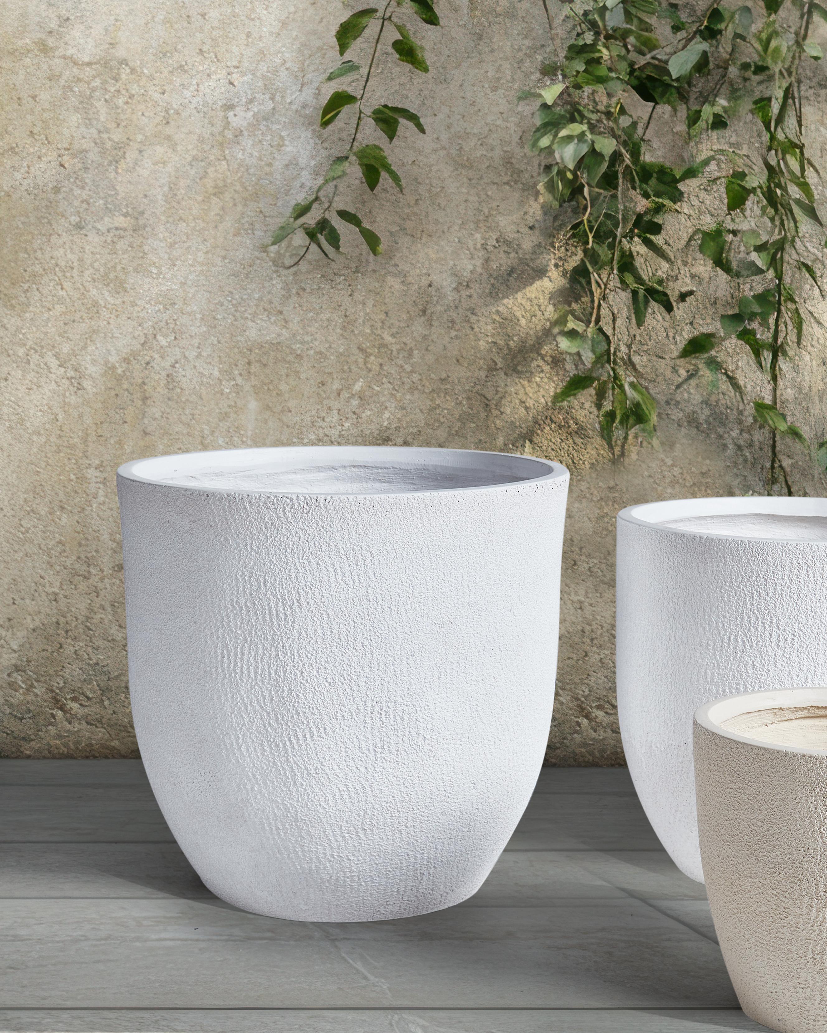 Bloempot KANNIA 55 cm Wit