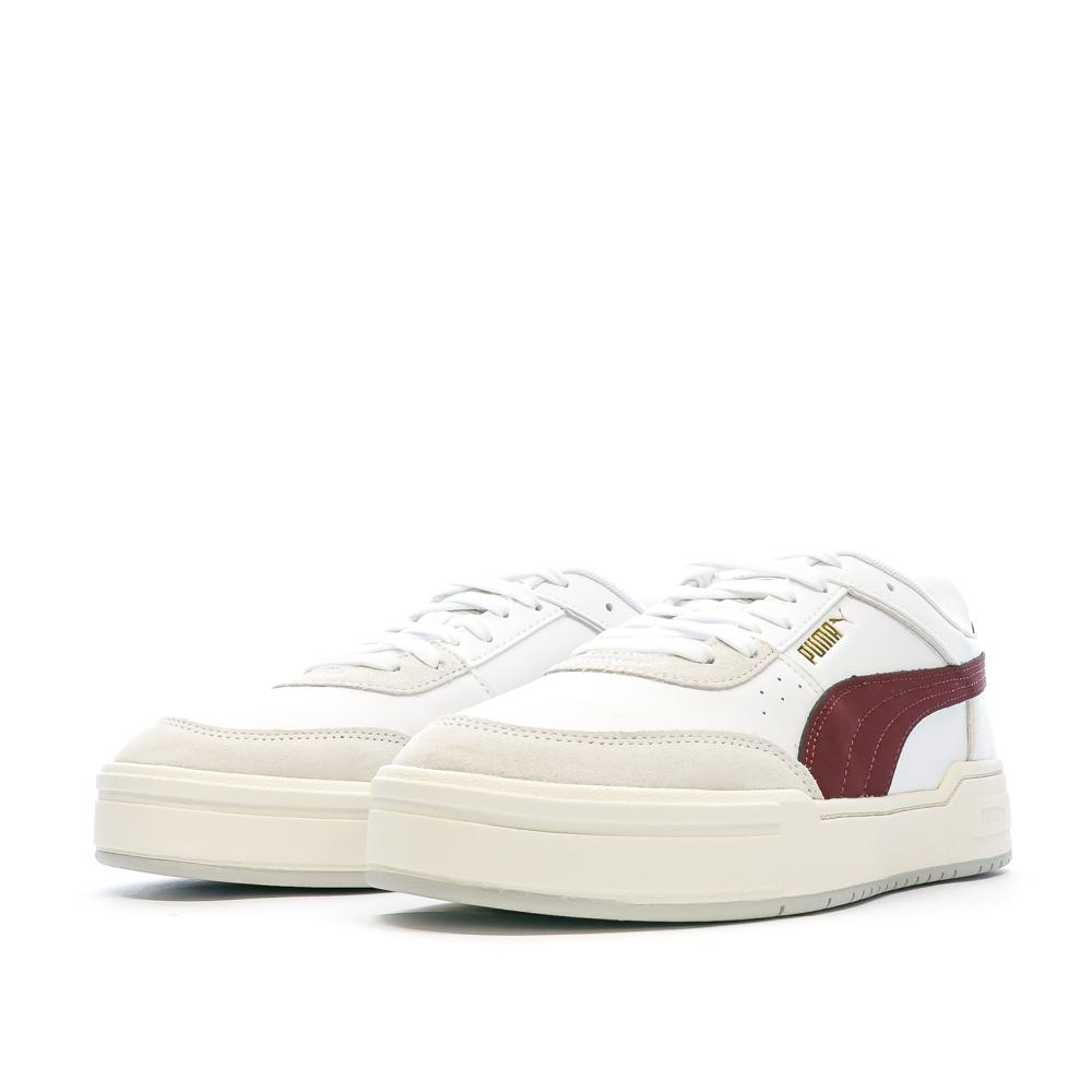 Puma Baskets Blanches/Bordeaux Homme Puma Pro Sport Mix