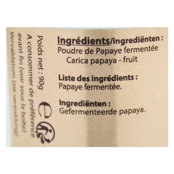 Vit'all+ Papaye Fermentée Poudre Sublinguale 90g