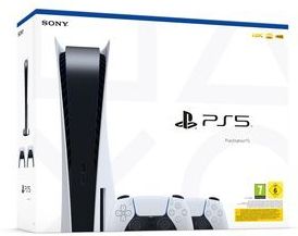 Sony - PlayStation 5 - Gameconsole - Wit - 825 GB - Inclusief 2 Controllers