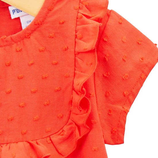 Panda & Coccinelle Robe + Legging   Rouge        6 mois   de               P'tit bisou