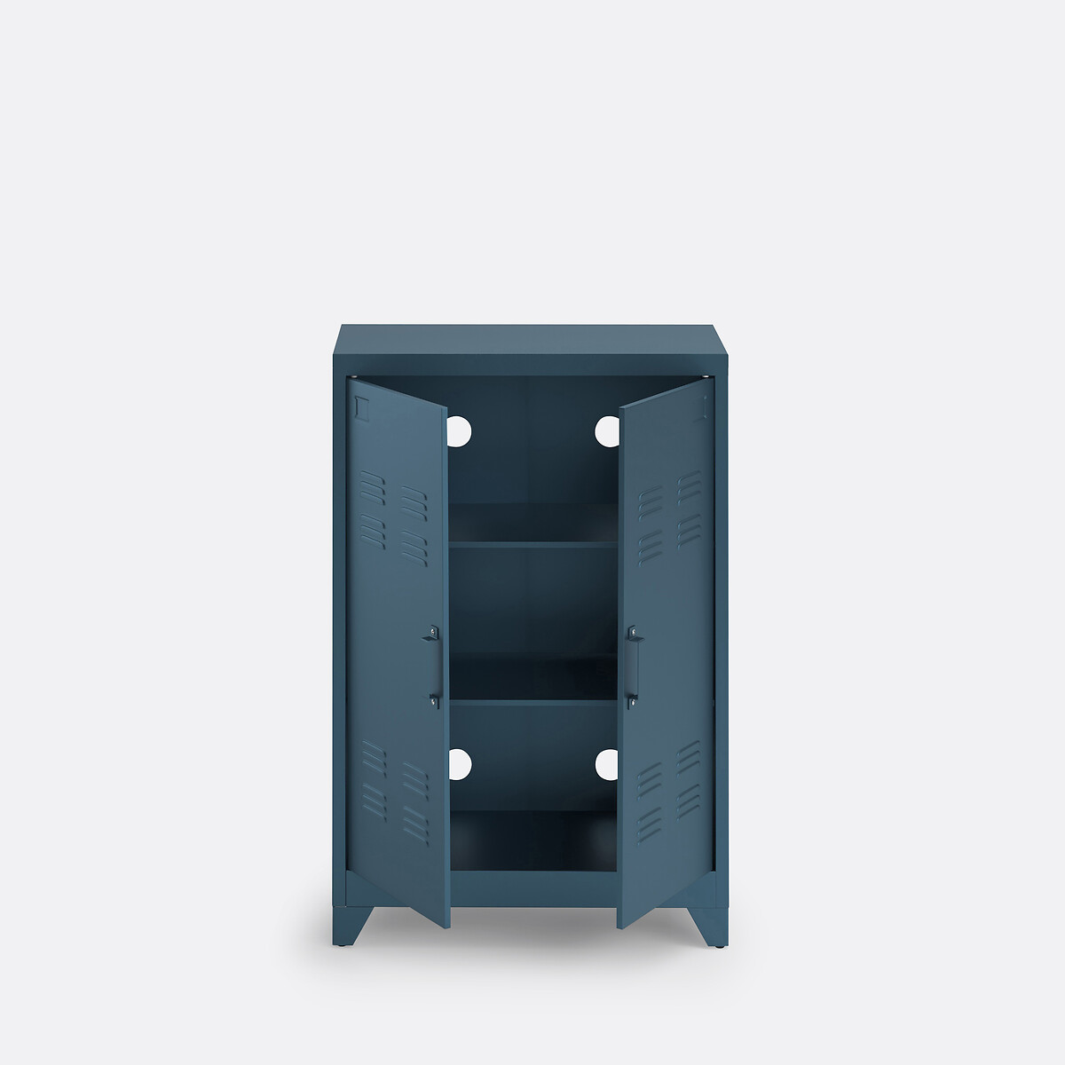 LA REDOUTE INTERIEURS<br>Armário baixo de metal, 2 portas, Hiba