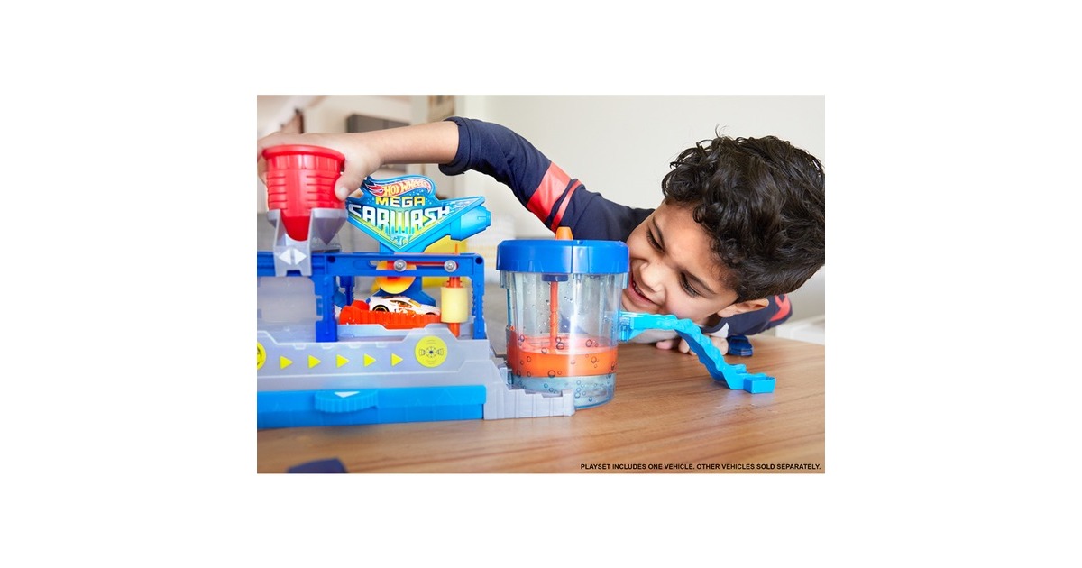 Hot WheelsCity - Mega Car Wash Speelset