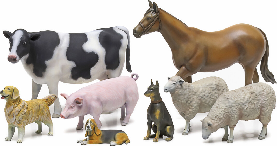 Tamiya - Livestock Set II - Dyrefigurer - 1:35 - 35385
