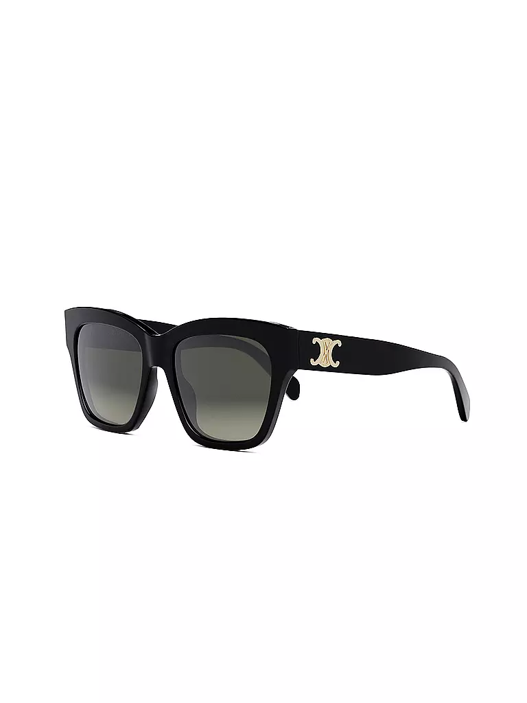 CELINE Triomphe schwarze eckige Sonnenbrille schwarz