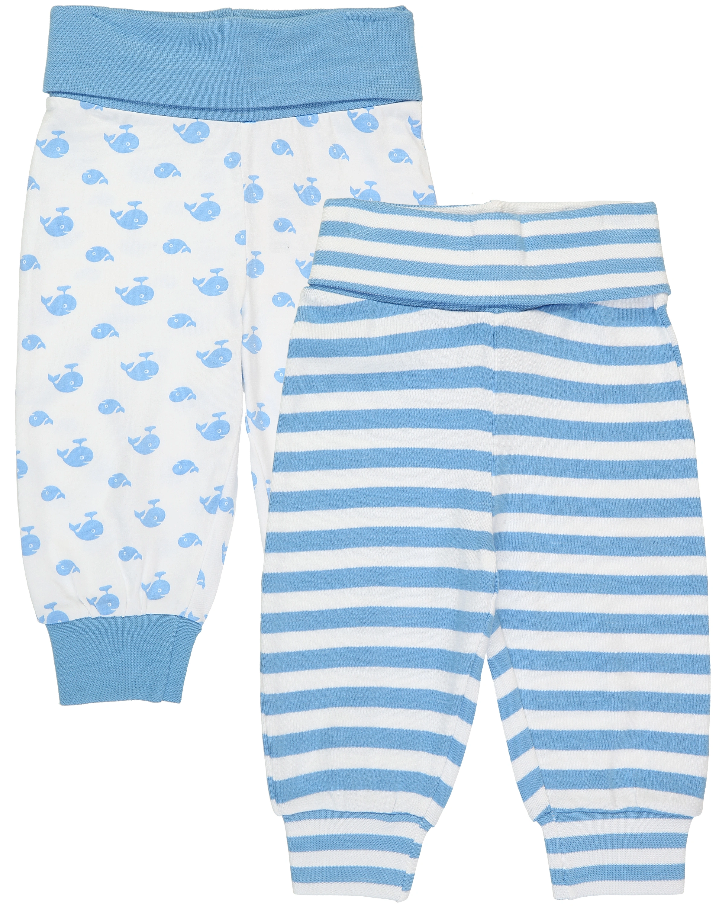 Schlupfhose EASY WAL 2er-Pack in weiß/hellblau