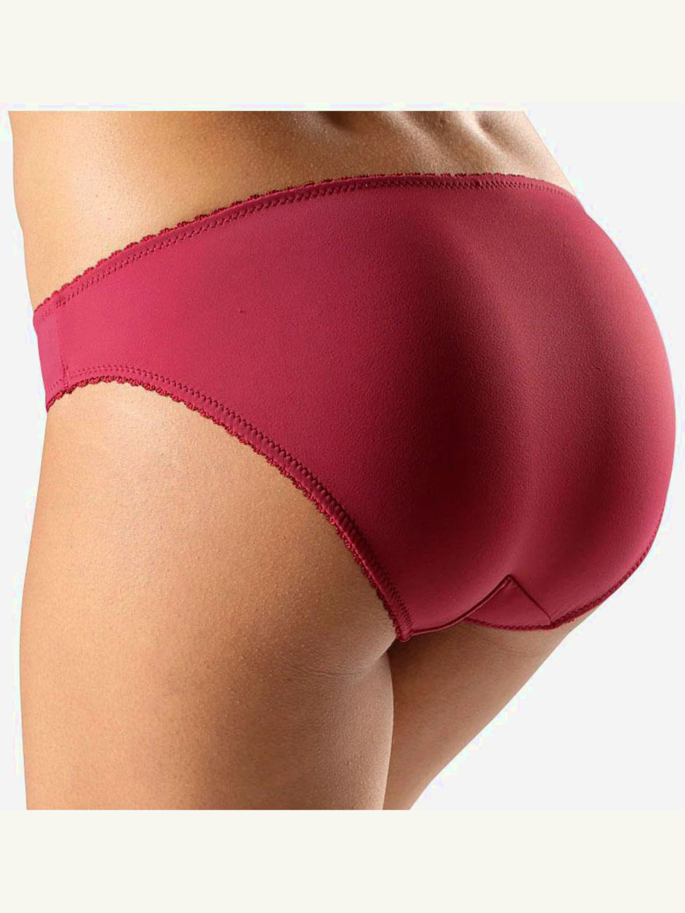 Slip confortable, petit empiècement en dentelle à la ceinture
