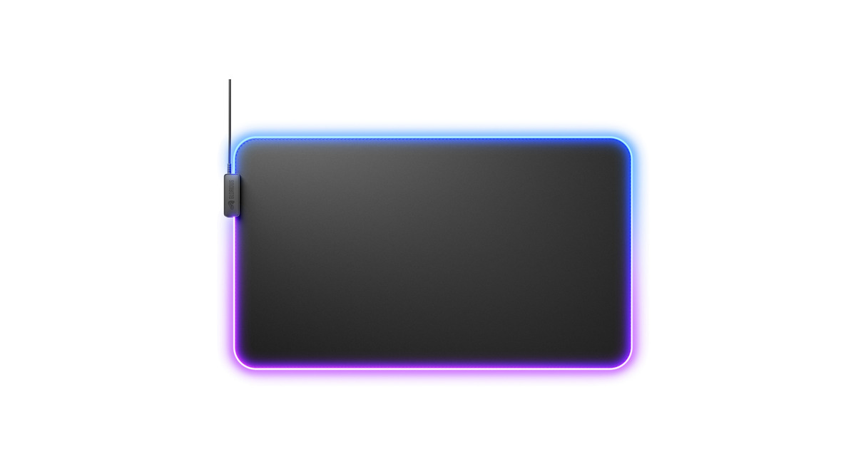 GloriousGMP 2 GLED - XL verlengd gaming muismat  (Zwart, RGB)