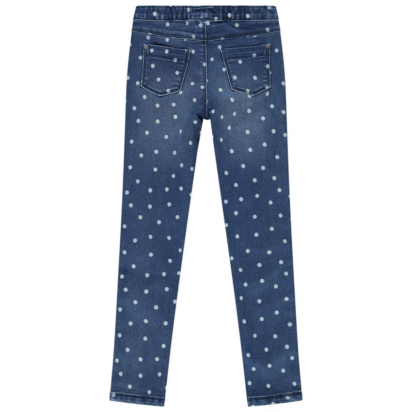 Jegging Denim fantaisie pour fille - Bleu moyen