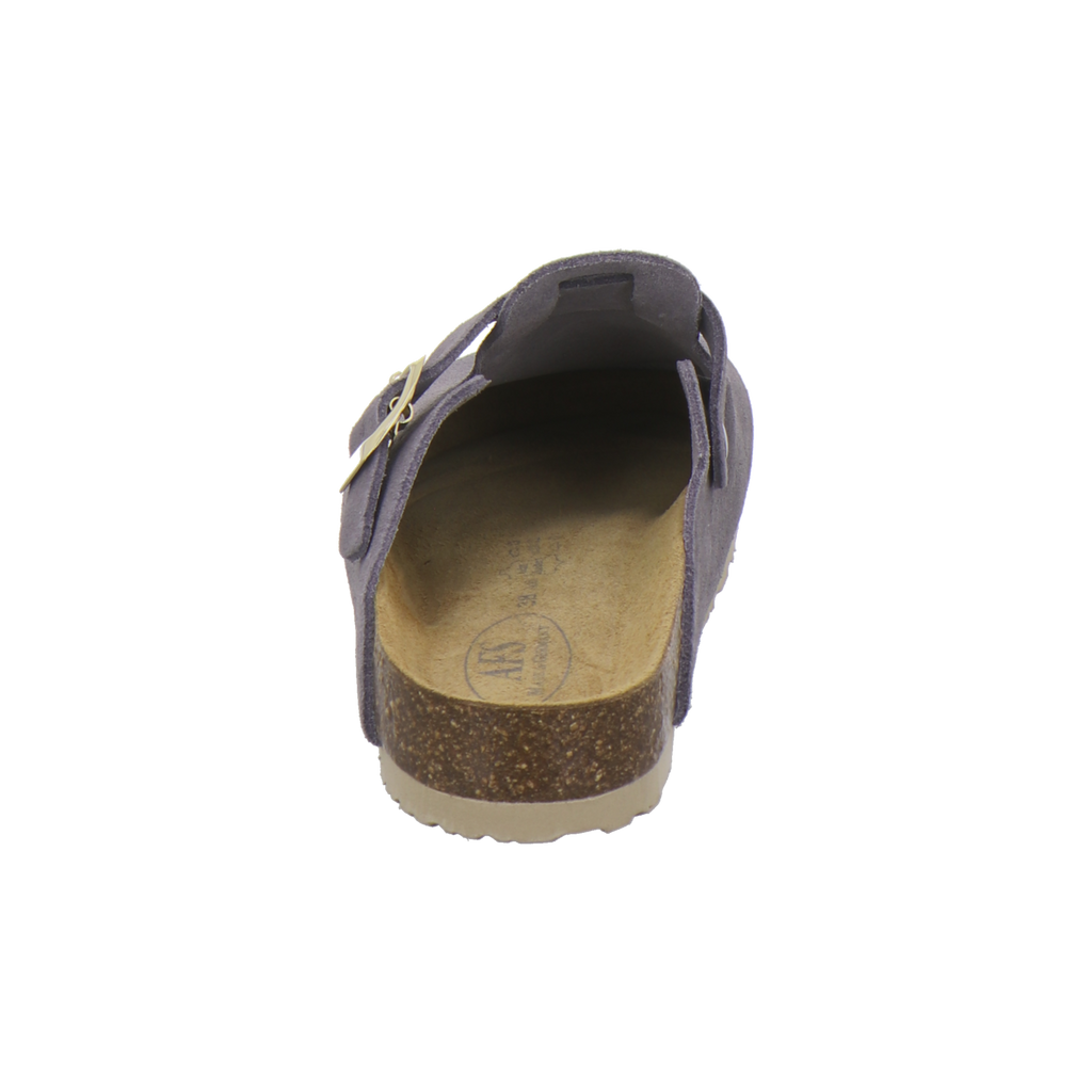 Clogs Damen Leder graphit Velour