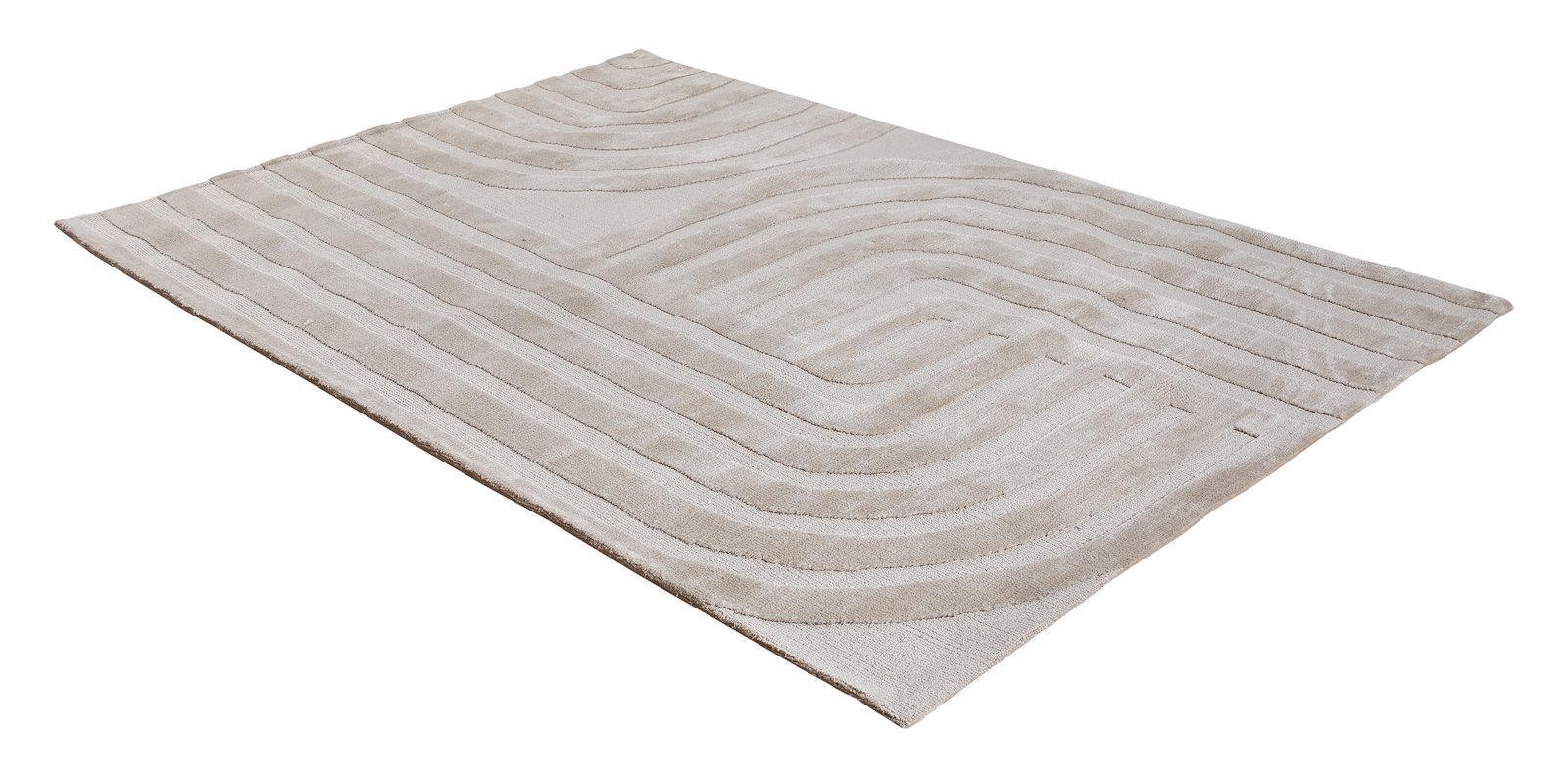 Misato gulvteppe 160x230 Offwhite mikro polyester, maskinvevet