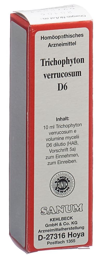 SANUM Trichophyton verrucosum Tropfen 6 D 10 ml