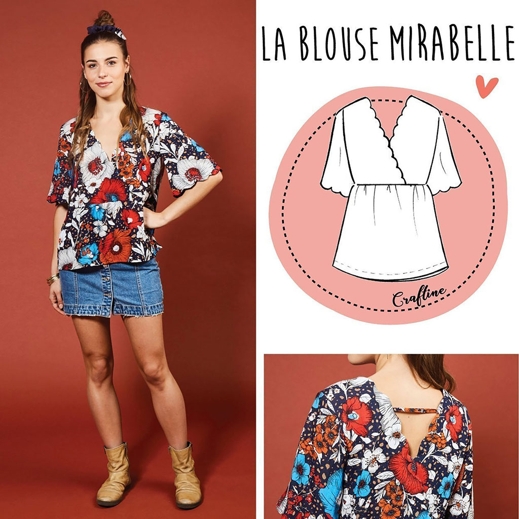 Patron blouse Mirabelle - CRAFTINE