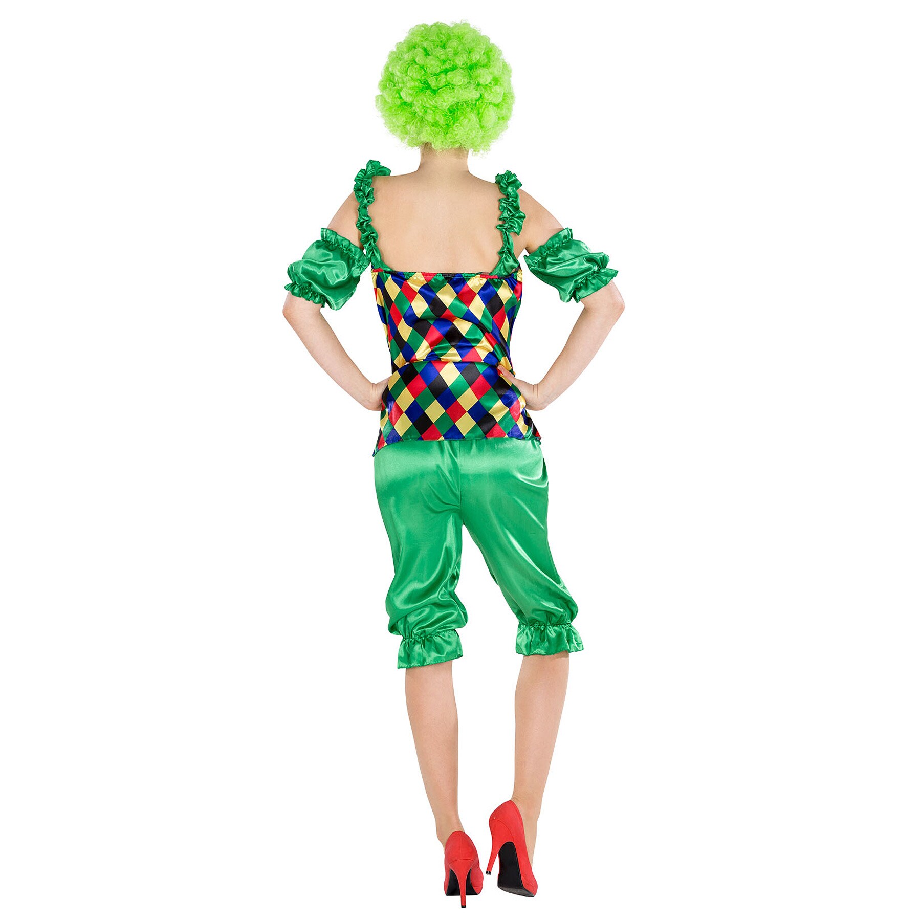 tectake® Frauenkostüm Clown Auguste