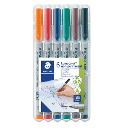 STAEDTLER® Lumocolor® non-permanent pen 315 Universalstift M, 6 Stück
