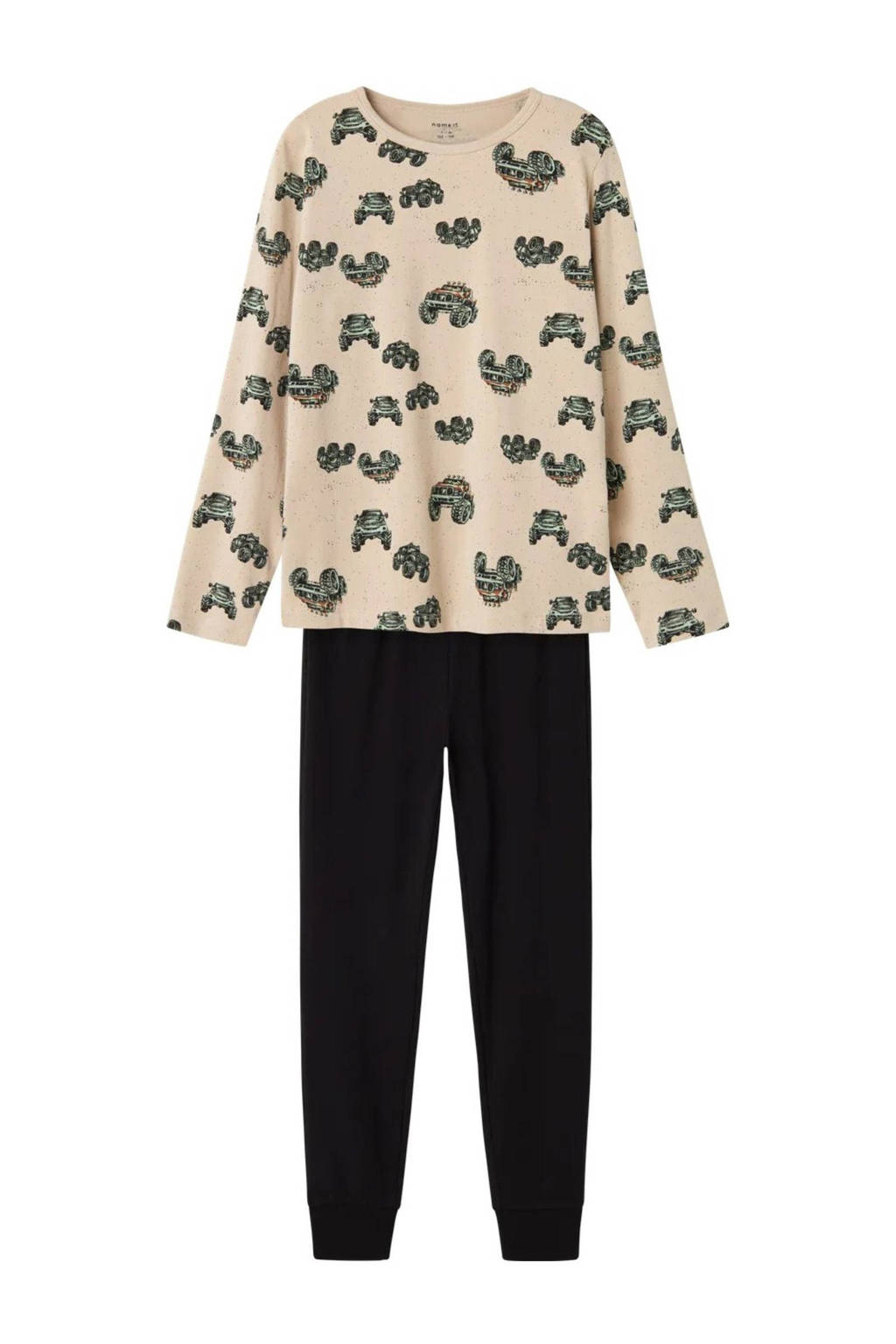 NAME IT pyjama NKMNIGHTSET ecru/zwart