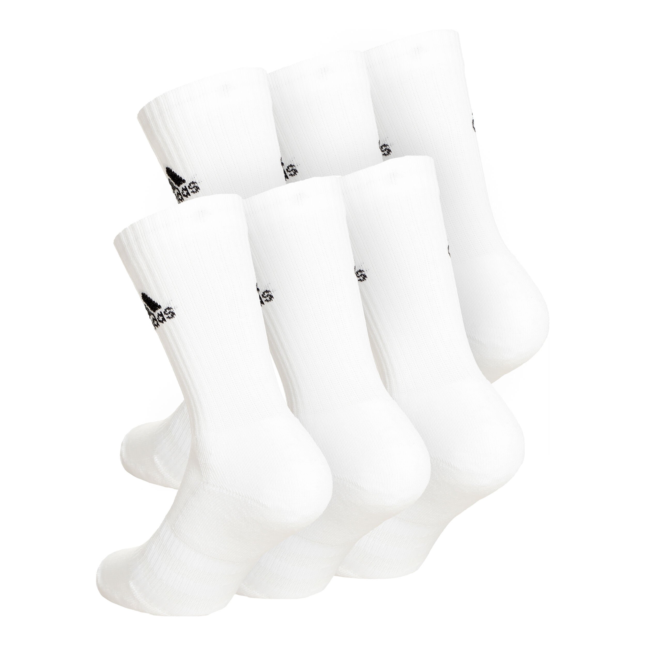 adidas Crew Sportswear Ankle Chaussettes De Sport Pack De 6 - Blanc , Noir