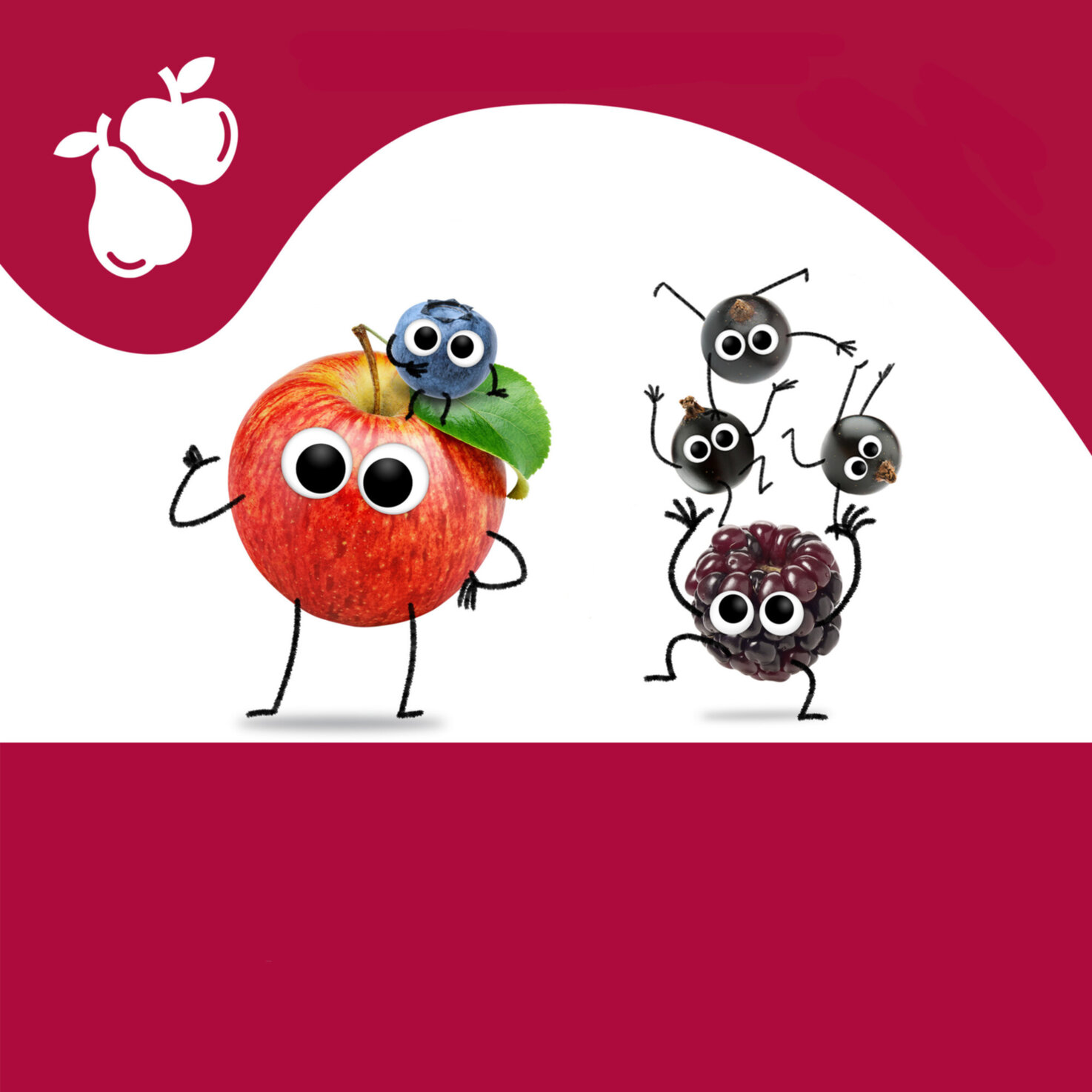 Freche Freunde Bio Quetschbeutel Apfel, Blaubeere, Johannisbeere & Brombeere 6+ Monate