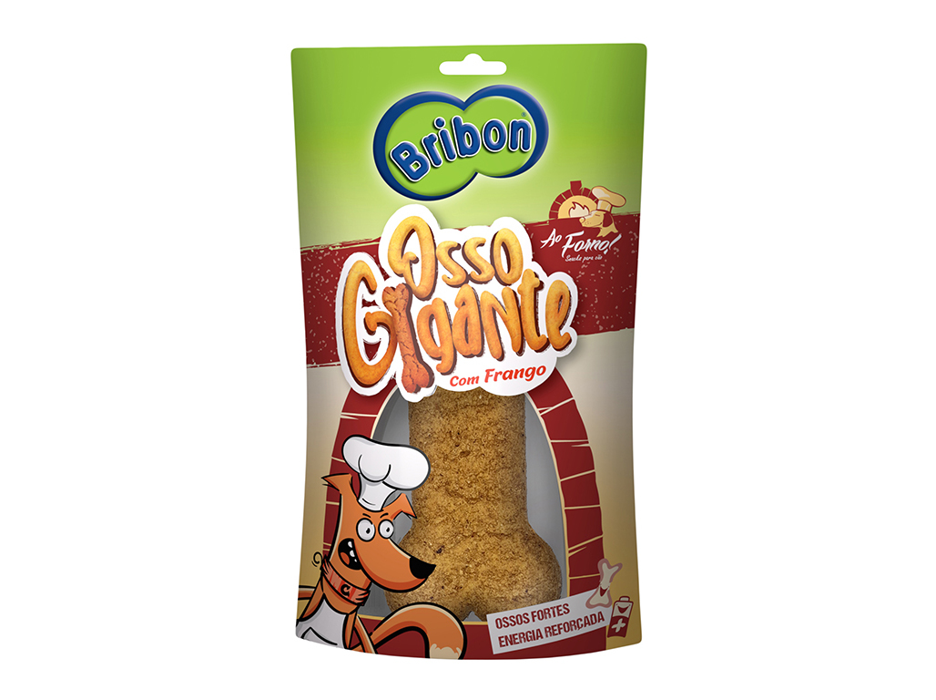 SNACKS CÃO BRIBON AO FORNO OSSO 100G