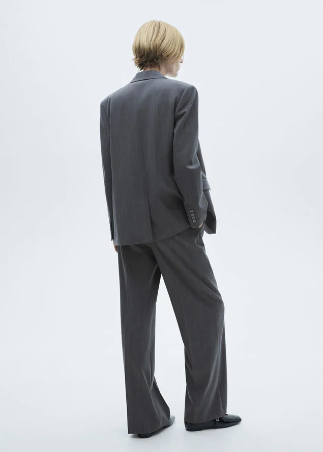 MANGO Pinstripe suit blazer 92