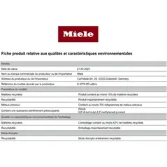Réfrigérateur 1 porte Miele K 4776 DD