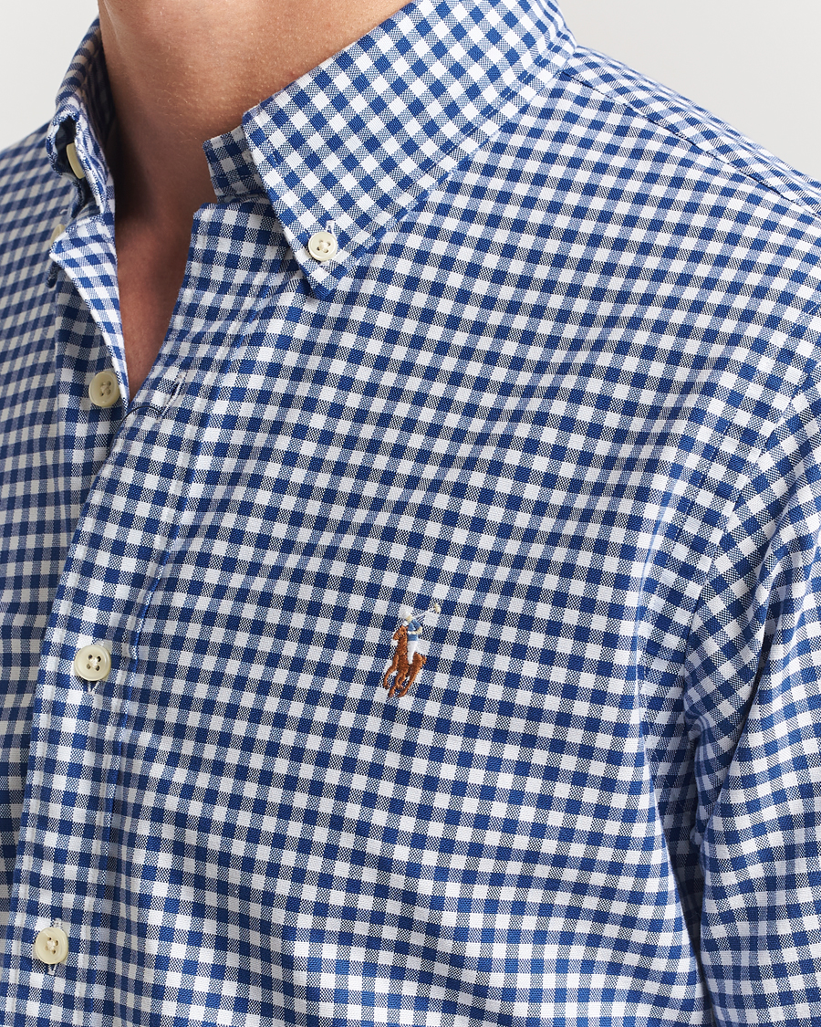 Polo Ralph Lauren Custom Fit Oxford Gingham Shirt Blue/White