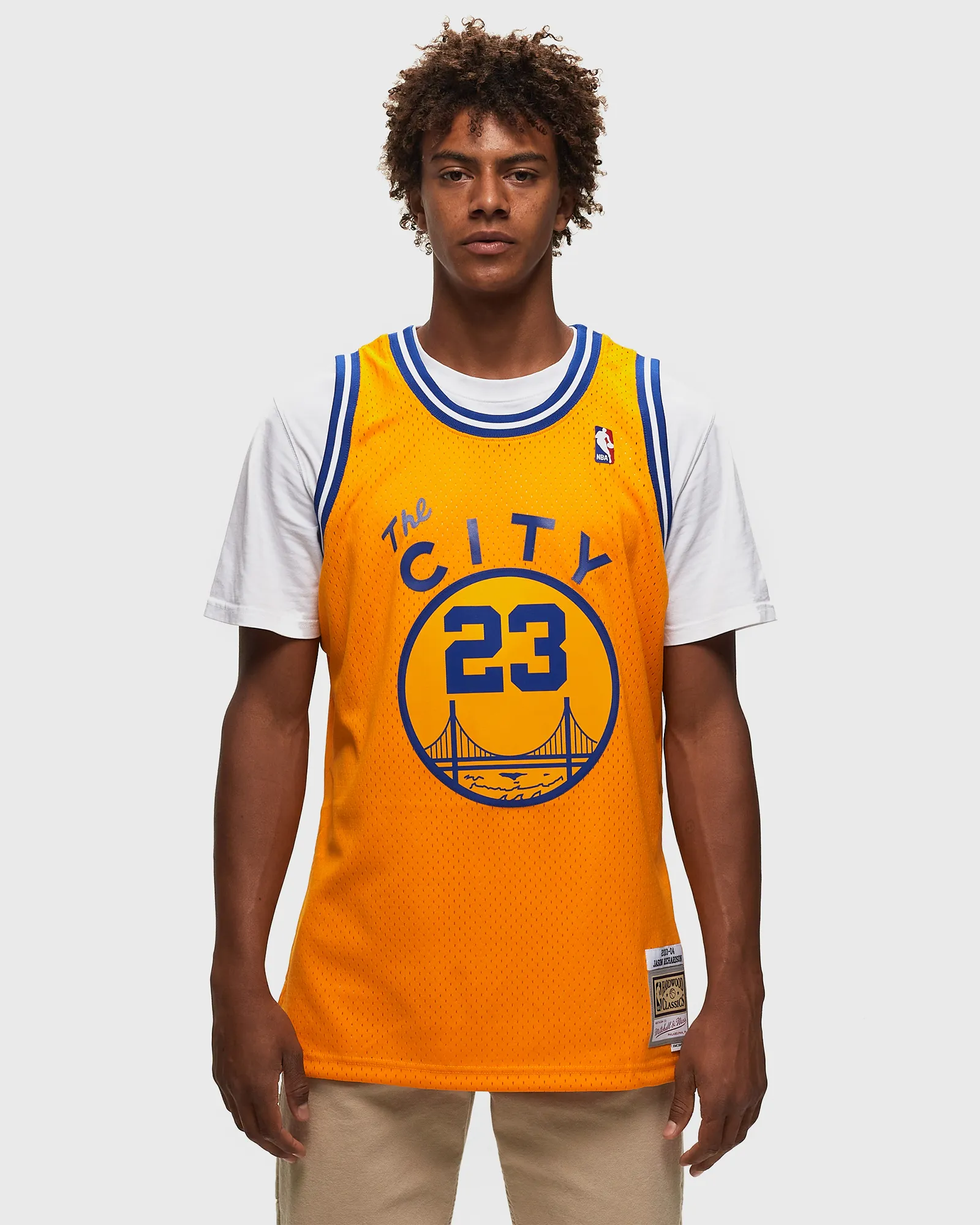 Mitchell & Ness NBA SWINGMAN JERSEY GOLDEN STATE WARRIORS HWC 2003-04 JASON RICHARDSON #23