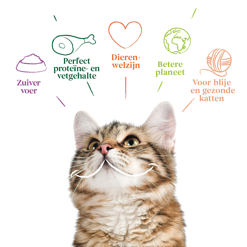 Yarrah Bio Kattenvoer Graanvrij Kip & Vis2,4 kg