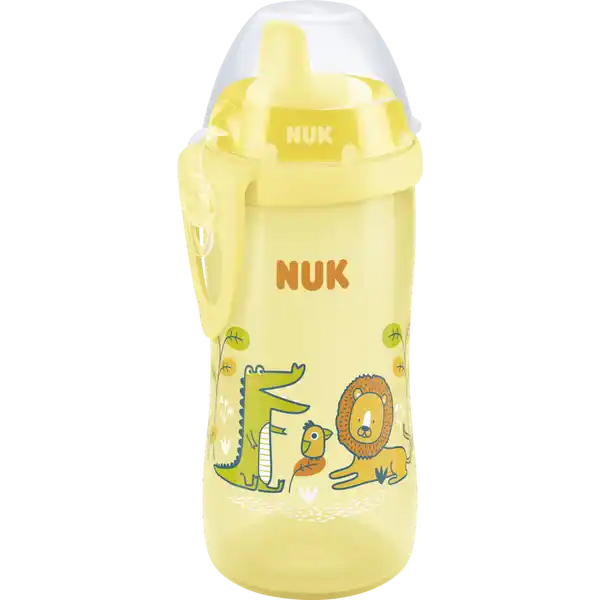 Kiddy Cup mit beißresistenter Trinktülle, gelb, ab 12 Monaten