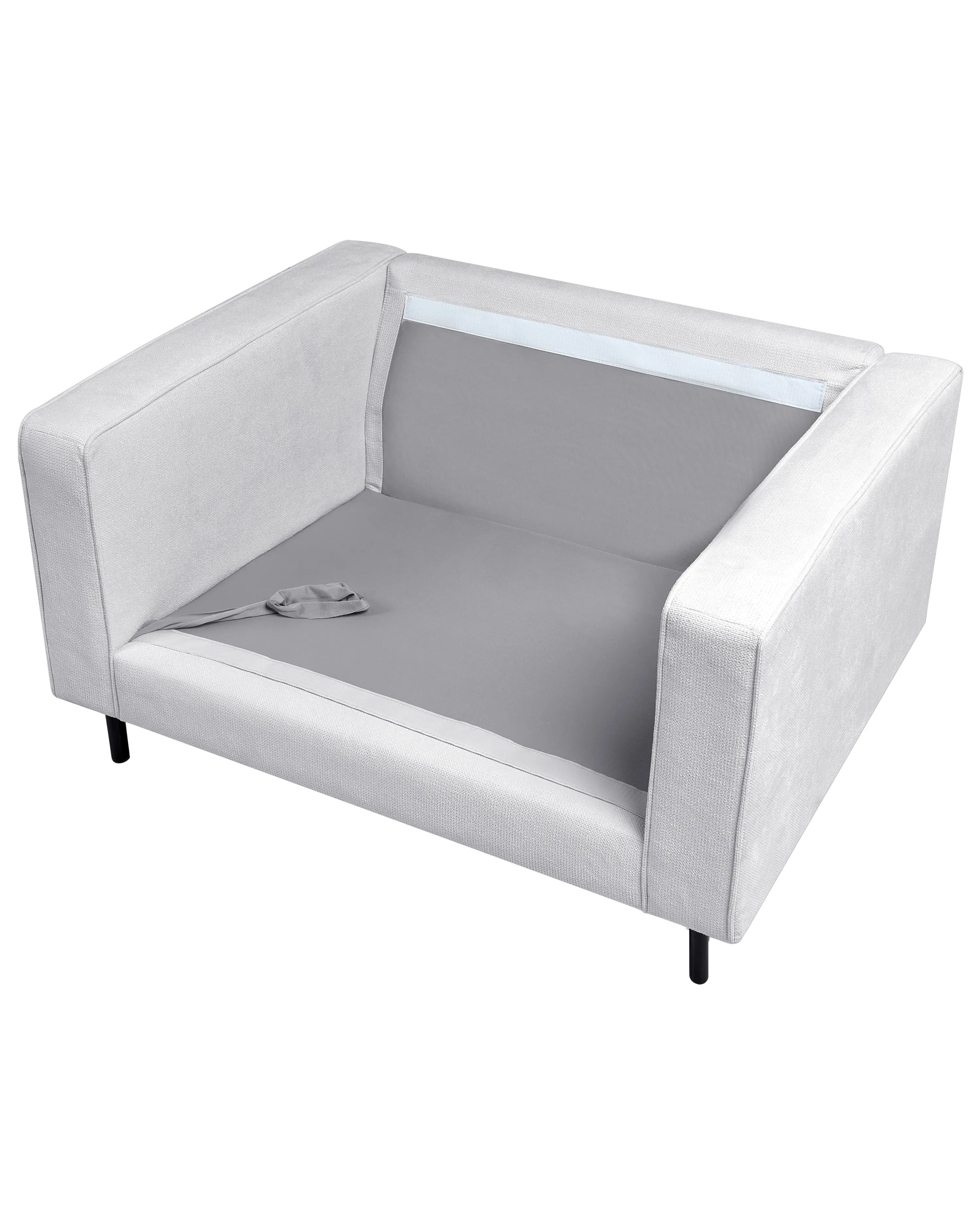 Fauteuil SAVALEN Stof Lichtgrijs