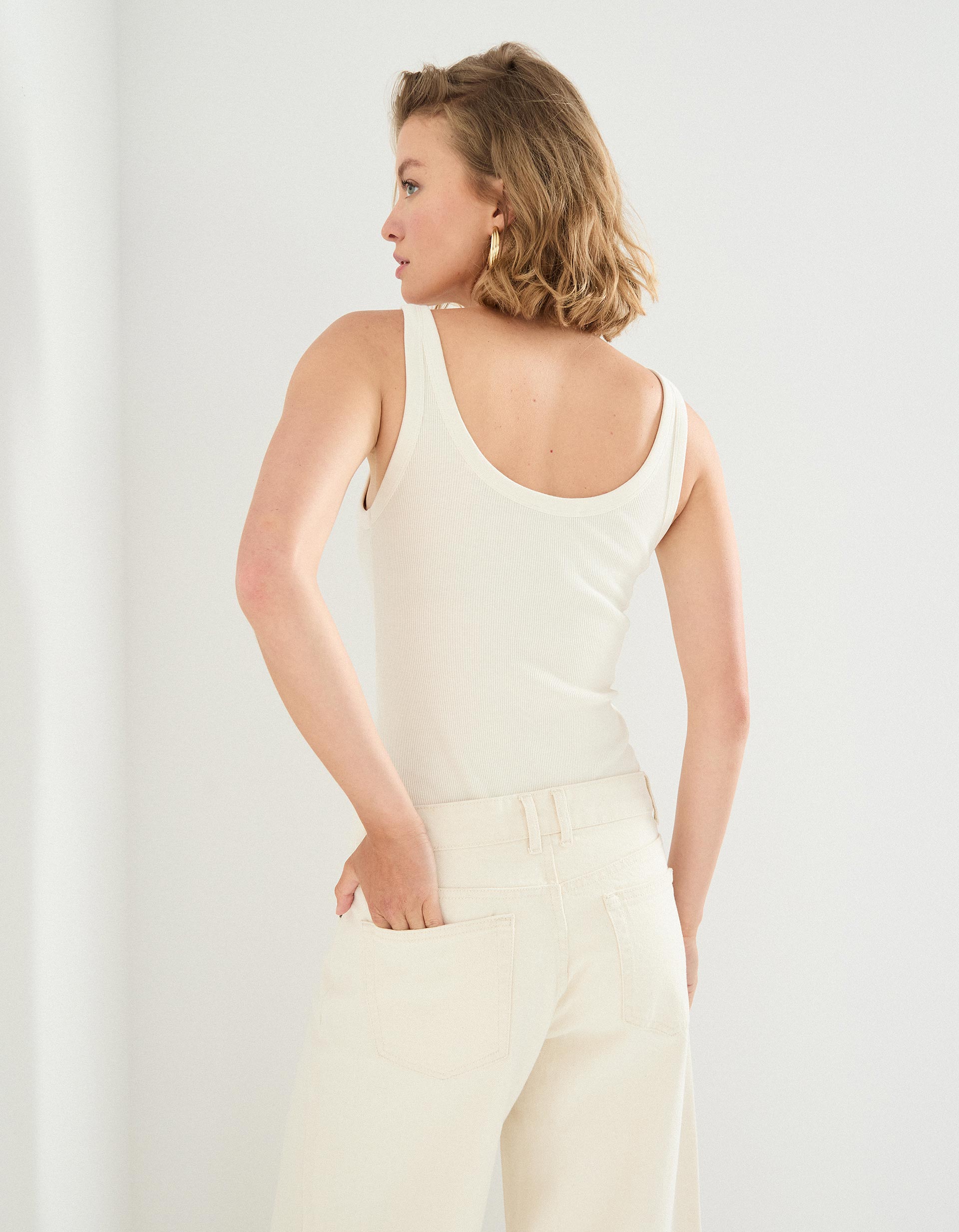 Body de Alças, Mulher, Cru