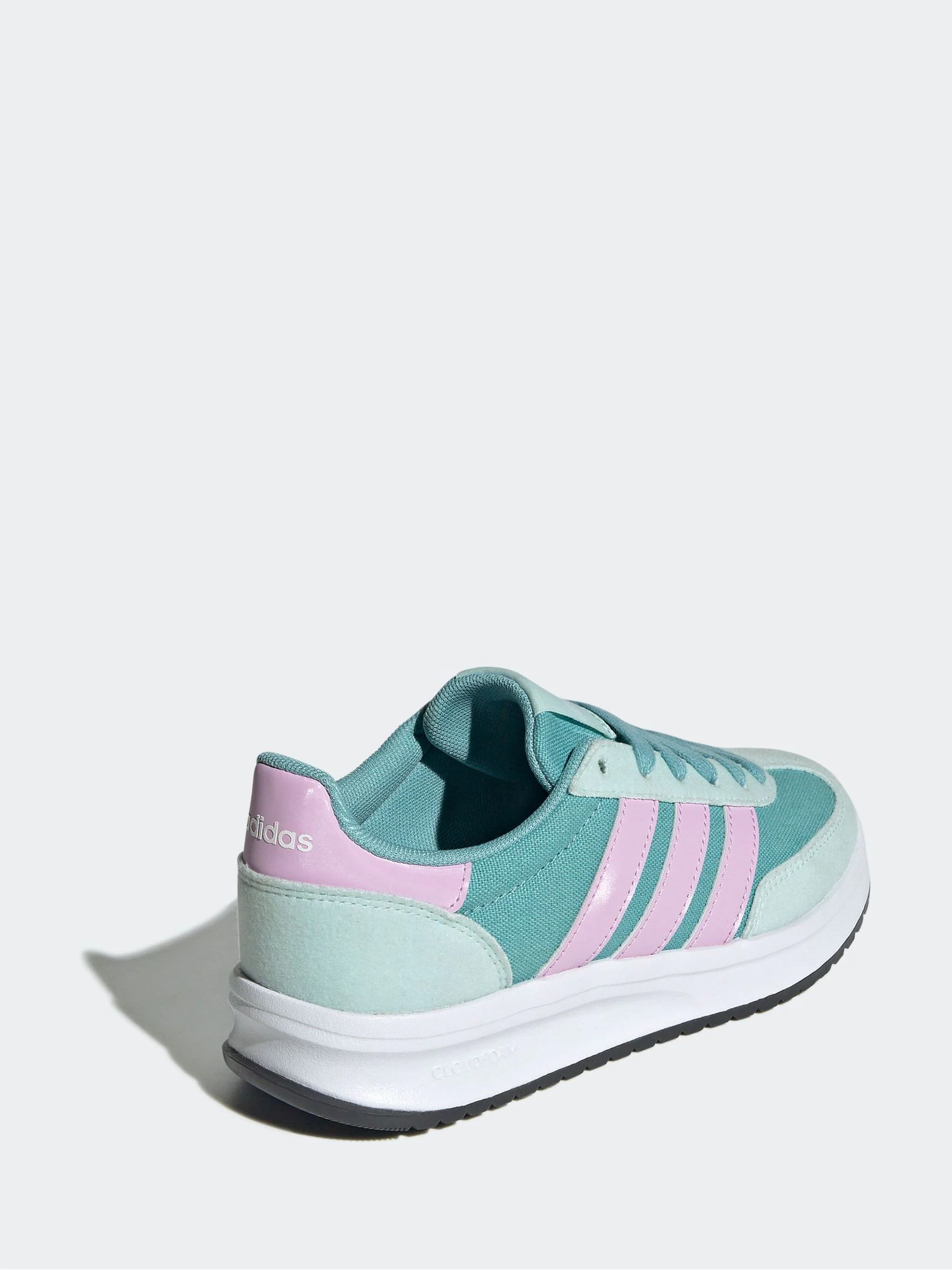 Mintgroen/lila - adidas Run 70s 2.0 Lace Junior Trainers