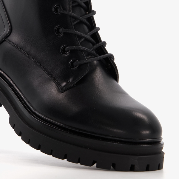 Blue Box dames veterboots zwart